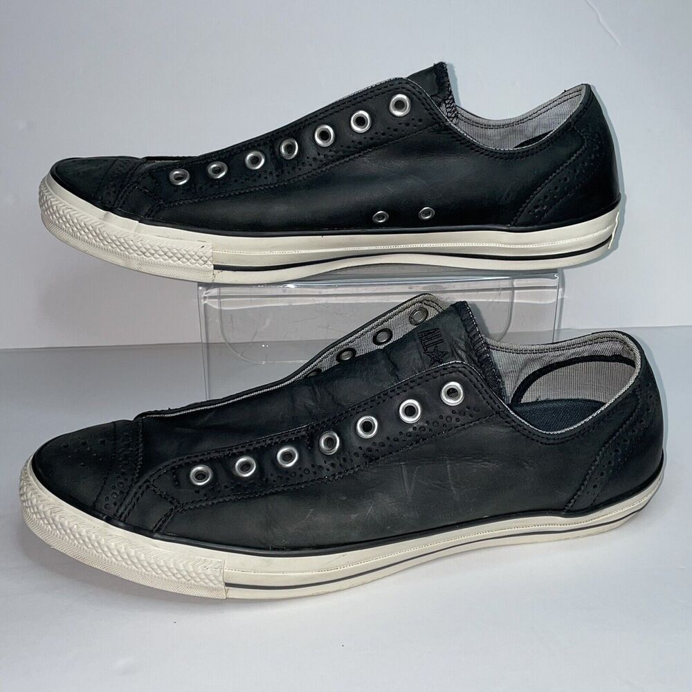 Converse Unisex Chuck Taylor All Star Low top Black Perforated Men’s Sz 13 Rare